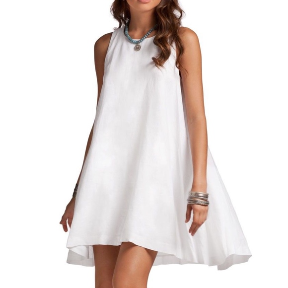 linen swing dress